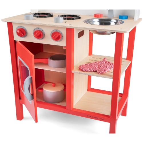 Іграшкова кухня Bon Appetit, колір червоний, New Classic Toys (1055) / Ігрові набори № 3 Kids Republic Іграшкова кухня Bon Appetit, колір червоний, New Classic Toys (1055) / Ігрові набори № 3