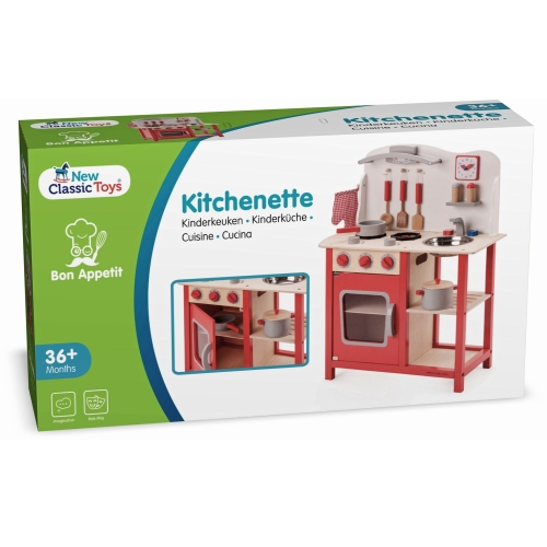 Іграшкова кухня Bon Appetit, колір червоний, New Classic Toys (1055) / Ігрові набори № 7 Kids Republic Іграшкова кухня Bon Appetit, колір червоний, New Classic Toys (1055) / Ігрові набори № 7