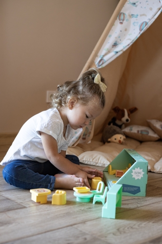 A set of furniture for dolls (living room) 8 el., ELFIKI (97891) / Doll House Furniture № 4 Kids Republic A set of furniture for dolls (living room) 8 el., ELFIKI (97891) / Doll House Furniture № 4