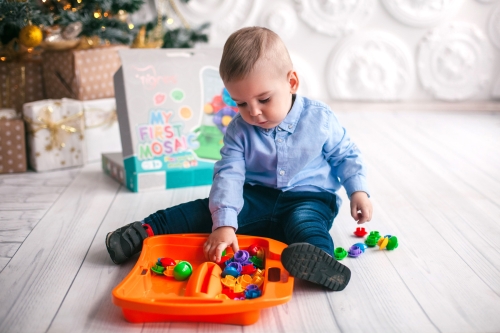 Развивающая игрушка Моя первая мозаика светло-зеленый (93701) / Пазл № 6 Kids Republic Развивающая игрушка Моя первая мозаика светло-зеленый (93701) / Пазл № 6