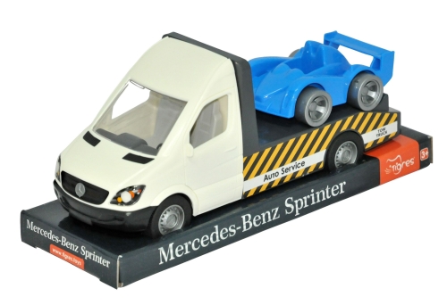 Автомобиль Mercedes-Benz Sprinter эвакуатор (белый) на планшетке, Tigres белый (97082) / Игрушечный транспорт Kids Republic Автомобиль Mercedes-Benz Sprinter эвакуатор (белый) на планшетке, Tigres белый (97082) / Игрушечный транспорт