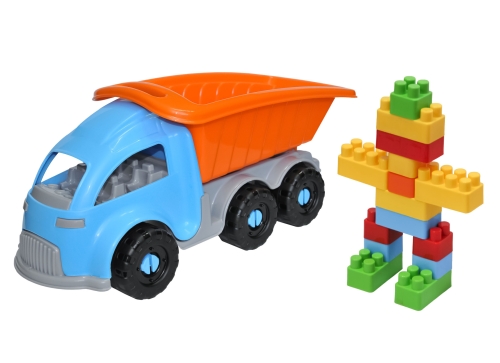 Игрушка Авто самосвал с конструктором 33 эл., Tigres (02492) / Игрушечный транспорт