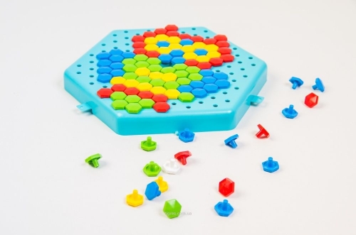 Developmental toy Mosaic Butterfly light pink (93145) / Puzzle № 4 Kids Republic Developmental toy Mosaic Butterfly light pink (93145) / Puzzle № 4