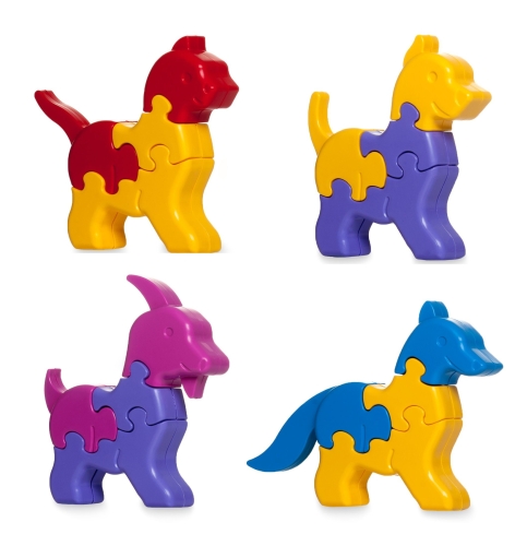 Educational toy: 3D puzzles - Animals (4 pcs.) - 32 el. (93558) / Puzzle № 2 Kids Republic Educational toy: 3D puzzles - Animals (4 pcs.) - 32 el. (93558) / Puzzle № 2