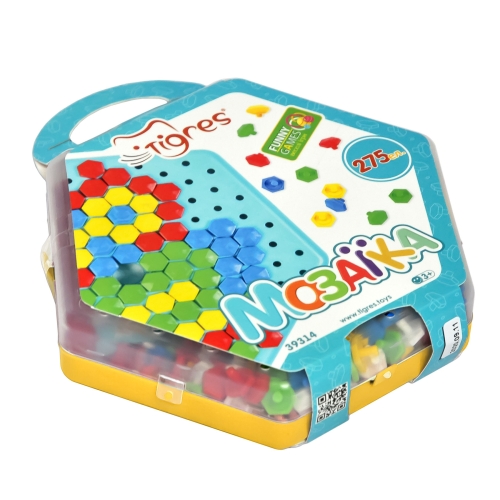 Developmental toy Mosaic Butterfly light pink (93145) / Puzzle № 5 Kids Republic Developmental toy Mosaic Butterfly light pink (93145) / Puzzle № 5