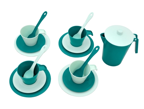 Toy Set of coffee dishes Relax 17 el. in bag (cyan), Tigres (98942) / Play Sets Kids Republic Toy Set of coffee dishes Relax 17 el. in bag (cyan), Tigres (98942) / Play Sets