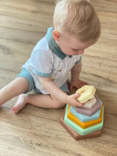 ECO Игрушка развивающая Пирамидка, ELFIKI (99192) / Сортеры и пирамидки № 5 Kids Republic ECO Игрушка развивающая Пирамидка, ELFIKI (99192) / Сортеры и пирамидки № 5