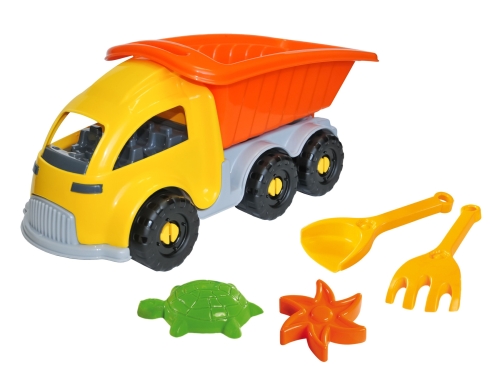 Игрушка Авто самосвал с набором к песку 4 эл., Tigres (02508) / Игрушечный транспорт Kids Republic Игрушка Авто самосвал с набором к песку 4 эл., Tigres (02508) / Игрушечный транспорт