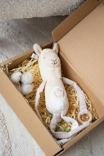 Toy - Sammy the llama rattle, ELFIKI (16662) / Rattles № 5 Kids Republic Toy - Sammy the llama rattle, ELFIKI (16662) / Rattles № 5