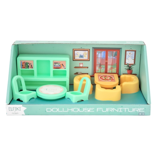 A set of furniture for dolls (living room) 8 el., ELFIKI (97891) / Doll House Furniture № 2 Kids Republic A set of furniture for dolls (living room) 8 el., ELFIKI (97891) / Doll House Furniture № 2