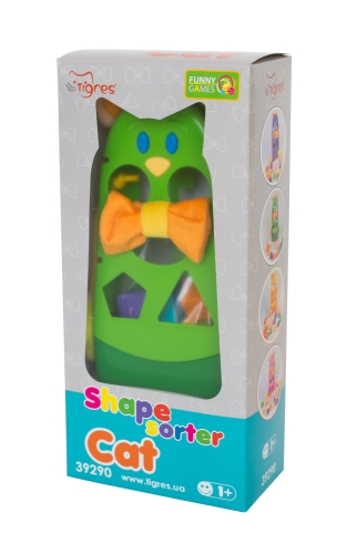 Развивающая игрушка-сортер Котик розовый (92902) / Сортеры и пирамидки № 9 Kids Republic Развивающая игрушка-сортер Котик розовый (92902) / Сортеры и пирамидки № 9