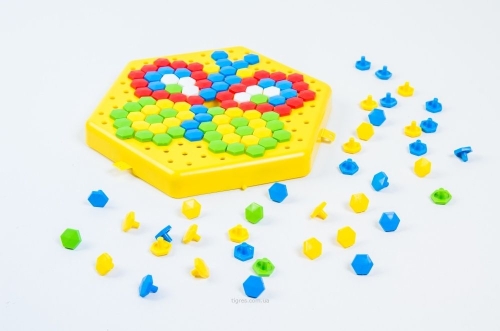 Developmental toy Mosaic Butterfly light pink (93145) / Puzzle № 6 Kids Republic Developmental toy Mosaic Butterfly light pink (93145) / Puzzle № 6