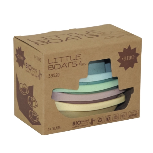 ECO Set of 4 small boats, ELFIKI (99208) / Play Sets Kids Republic ECO Set of 4 small boats, ELFIKI (99208) / Play Sets