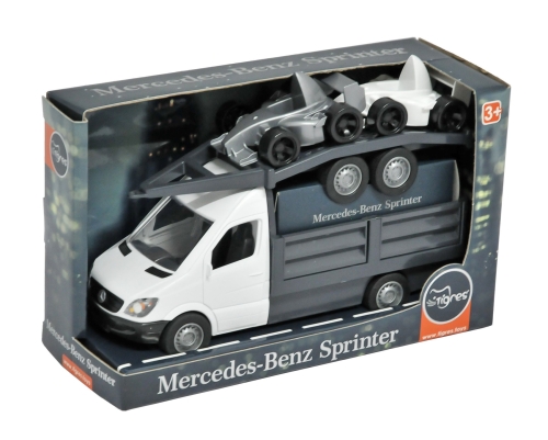 Игрушка Автомобиль Mercedes-Benz Sprinter бортовой с лафетом (белый), Tigres (96702) / Игрушечный транспорт Kids Republic Игрушка Автомобиль Mercedes-Benz Sprinter бортовой с лафетом (белый), Tigres (96702) / Игрушечный транспорт