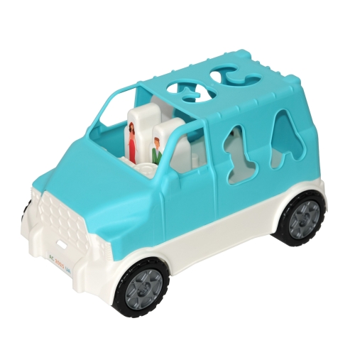 Іграшка Авто Smart Wheels  сортер 6 ел. (бірюзовий), Tigres (02737) / Іграшковий транспорт № 2 Kids Republic Іграшка Авто Smart Wheels  сортер 6 ел. (бірюзовий), Tigres (02737) / Іграшковий транспорт № 2