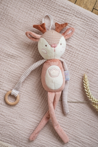 Toy - Roe Rattle Ruby, ELFIKI (05491) / Rattles № 2 Kids Republic Toy - Roe Rattle Ruby, ELFIKI (05491) / Rattles № 2