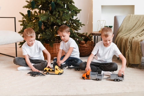 Car Mercedes-Benz Sprinter flatbed with trailer (orange), Tigres (96672) / Toy Transport № 8 Kids Republic Car Mercedes-Benz Sprinter flatbed with trailer (orange), Tigres (96672) / Toy Transport № 8