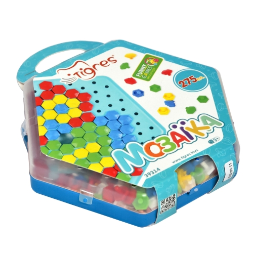 Developmental toy Mosaic Butterfly light pink (93145) / Puzzle № 2 Kids Republic Developmental toy Mosaic Butterfly light pink (93145) / Puzzle № 2