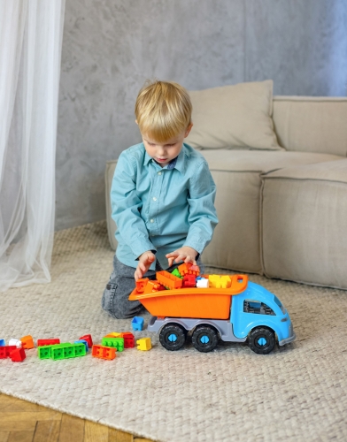 Игрушка Авто самосвал с конструктором 33 эл., Tigres (02492) / Игрушечный транспорт № 2