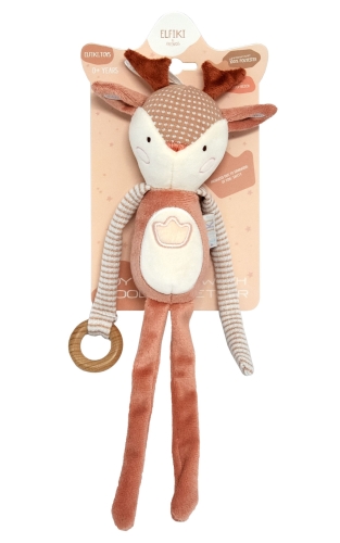 Toy - Roe Rattle Ruby, ELFIKI (05491) / Rattles Kids Republic Toy - Roe Rattle Ruby, ELFIKI (05491) / Rattles