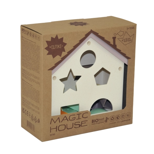 ECO Игрушка-сортер Магический дом, ELFIKI (97808) / Сортеры и пирамидки Kids Republic ECO Игрушка-сортер Магический дом, ELFIKI (97808) / Сортеры и пирамидки