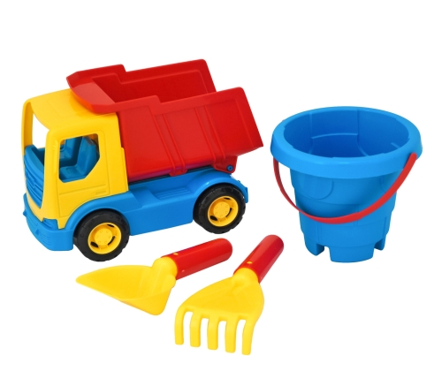 Toy Tech Truck car with a set for sand 4 pcs., Tigres (98294) / Toy Transport Kids Republic Toy Tech Truck car with a set for sand 4 pcs., Tigres (98294) / Toy Transport