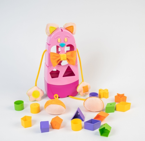 Развивающая игрушка-сортер Котик розовый (92902) / Сортеры и пирамидки № 11 Kids Republic Развивающая игрушка-сортер Котик розовый (92902) / Сортеры и пирамидки № 11