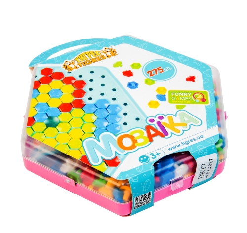 Developmental toy Mosaic Butterfly light pink (93145) / Puzzle № 7 Kids Republic Developmental toy Mosaic Butterfly light pink (93145) / Puzzle № 7