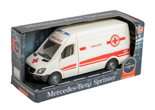 Игрушка Автомобиль Mercedes-Benz Sprinter скорая помощь, Tigres (96641) / Игрушечный транспорт Kids Republic Игрушка Автомобиль Mercedes-Benz Sprinter скорая помощь, Tigres (96641) / Игрушечный транспорт