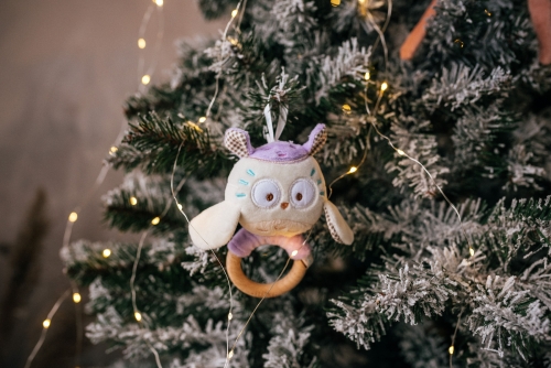 Toy - a rattle with a wooden rodent owl Mia, ELFIKI (04876) / Rattles № 5 Kids Republic Toy - a rattle with a wooden rodent owl Mia, ELFIKI (04876) / Rattles № 5