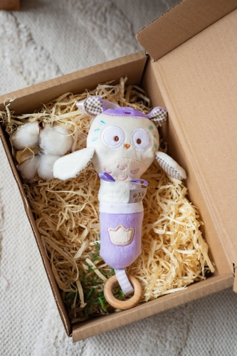 Toy - owl rattle Mia, ELFIKI (05507) / Rattles № 4 Kids Republic Toy - owl rattle Mia, ELFIKI (05507) / Rattles № 4