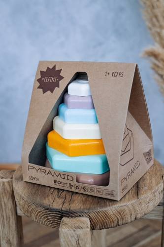 ECO Игрушка развивающая Пирамидка, ELFIKI (99192) / Сортеры и пирамидки № 8 Kids Republic ECO Игрушка развивающая Пирамидка, ELFIKI (99192) / Сортеры и пирамидки № 8