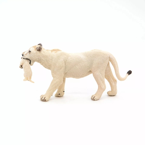 Figurine White Lioness with Cub 3.5x14.5x6.5cm, Papo (02034) / Souvenirs and Decorations № 5 Kids Republic Figurine White Lioness with Cub 3.5x14.5x6.5cm, Papo (02034) / Souvenirs and Decorations № 5