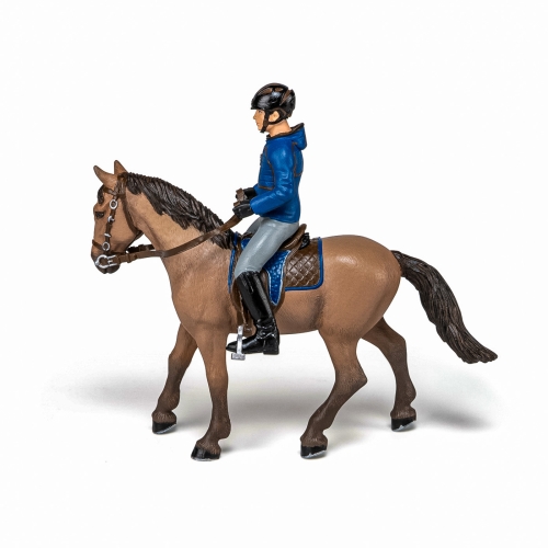 Фигурка Лошадь со всадником, Papo (15652) / Декор в детскую № 4 Kids Republic Фигурка Лошадь со всадником, Papo (15652) / Декор в детскую № 4