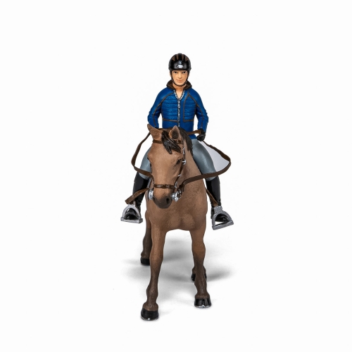 Фигурка Лошадь со всадником, Papo (15652) / Декор в детскую № 6 Kids Republic Фигурка Лошадь со всадником, Papo (15652) / Декор в детскую № 6