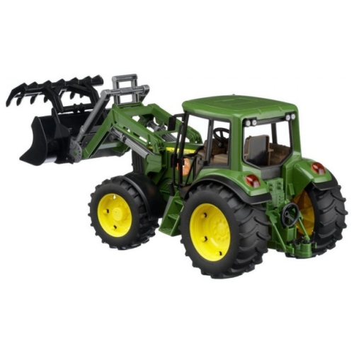 Трактор John Deere з фронтальним навантажувачем 39х16х17см, Bruder (20521) / Іграшковий транспорт № 3 Kids Republic Трактор John Deere з фронтальним навантажувачем 39х16х17см, Bruder (20521) / Іграшковий транспорт № 3