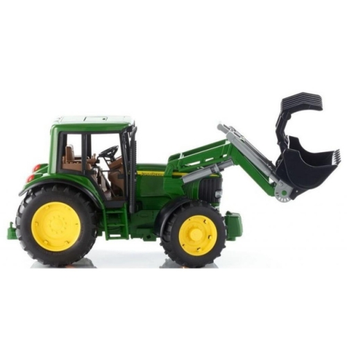 Трактор John Deere з фронтальним навантажувачем 39х16х17см, Bruder (20521) / Іграшковий транспорт № 4 Kids Republic Трактор John Deere з фронтальним навантажувачем 39х16х17см, Bruder (20521) / Іграшковий транспорт № 4