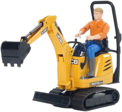 JCB 8010 CTS Micro Excavator and Construction Worker Set, Bruder (20028) / Toy Transport Kids Republic JCB 8010 CTS Micro Excavator and Construction Worker Set, Bruder (20028) / Toy Transport