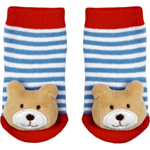 Шкарпетки з брязкальцем Ведмедик, серія BabyGluck (2-12міс), Spiegelburg (37999) / Дитячий одяг № 2 Kids Republic Шкарпетки з брязкальцем Ведмедик, серія BabyGluck (2-12міс), Spiegelburg (37999) / Дитячий одяг № 2