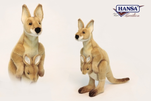 Мягкая игрушка Кенгуру, высота 38см, Hansa (29018) / Мягкие игрушки № 2 Kids Republic Мягкая игрушка Кенгуру, высота 38см, Hansa (29018) / Мягкие игрушки № 2