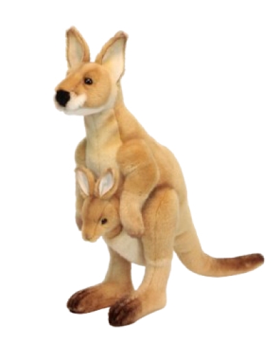 Мягкая игрушка Кенгуру, высота 38см, Hansa (29018) / Мягкие игрушки Kids Republic Мягкая игрушка Кенгуру, высота 38см, Hansa (29018) / Мягкие игрушки