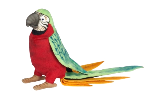 Мягкая игрушка Попугай краснотелый, высота 37см, Hansa (33268) / Мягкие игрушки