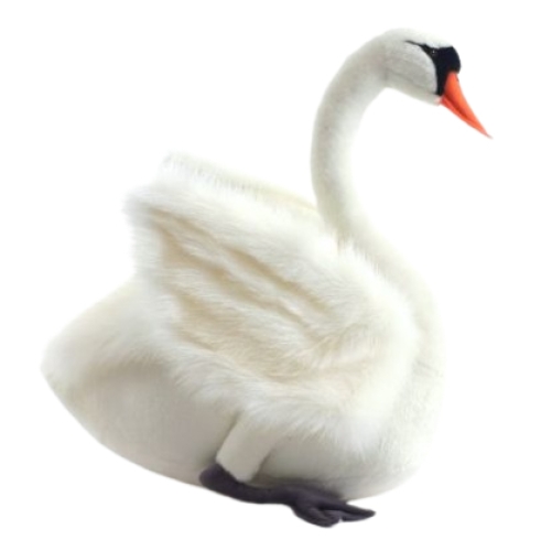 Мягкая игрушка Белый лебедь, высота 45 см, Hansa (40839) / Мягкие игрушки