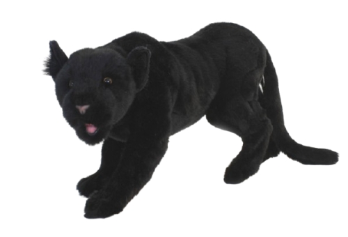 Мяка іграшка Чорна пантера, що крадеться, довжина 55см, Hansa (53051) / Мякі іграшки Kids Republic Мяка іграшка Чорна пантера, що крадеться, довжина 55см, Hansa (53051) / Мякі іграшки