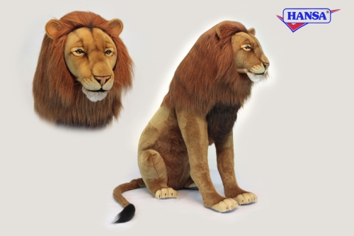 Мяка іграшка Лев, що сидить довжина 80 см, Hansa (63272) / Мякі іграшки № 2 Kids Republic Мяка іграшка Лев, що сидить довжина 80 см, Hansa (63272) / Мякі іграшки № 2