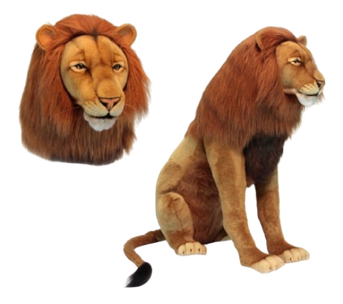 Мяка іграшка Лев, що сидить довжина 80 см, Hansa (63272) / Мякі іграшки Kids Republic Мяка іграшка Лев, що сидить довжина 80 см, Hansa (63272) / Мякі іграшки