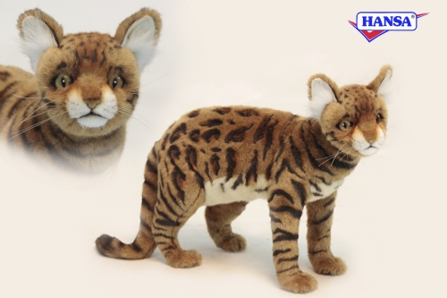 Plush Toy Bengal brown cat, standing length 45cm, Hansa (63548) / Plush Toys № 2 Kids Republic Plush Toy Bengal brown cat, standing length 45cm, Hansa (63548) / Plush Toys № 2