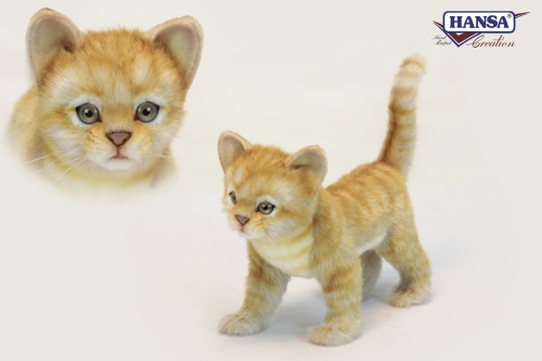Plush Toy Red Kitten standing length 30cm, Hansa (65733) / Plush Toys № 2 Kids Republic Plush Toy Red Kitten standing length 30cm, Hansa (65733) / Plush Toys № 2