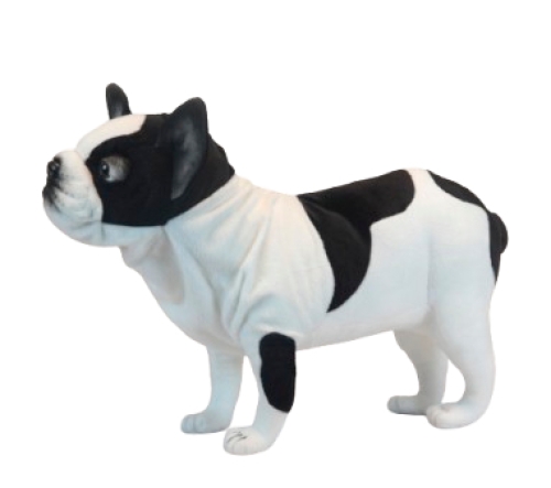 Мягкая игрушка Французский бульдог черно-белый, длина 50см, Hansa (66013) / Мягкие игрушки Kids Republic Мягкая игрушка Французский бульдог черно-белый, длина 50см, Hansa (66013) / Мягкие игрушки
