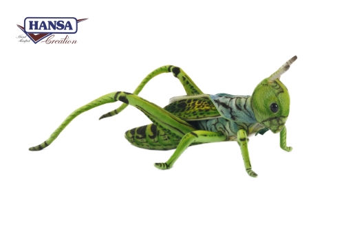 Plush Toy Grasshopper Grasshopper green, width 27cm, Hansa (68796) / Plush Toys № 2 Kids Republic Plush Toy Grasshopper Grasshopper green, width 27cm, Hansa (68796) / Plush Toys № 2